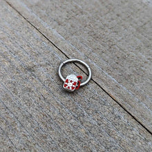 16G 3/8 Sweet Hot Cocoa Marshmallow Mug Hinged Segment Ring