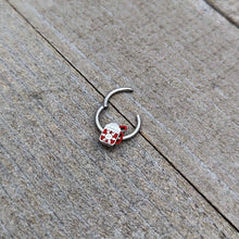 16G 3/8 Sweet Hot Cocoa Marshmallow Mug Hinged Segment Ring