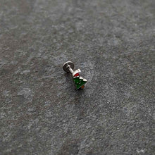 16G 5/16 Happy Christmas Tree Hat Labret Monroe Tragus