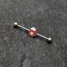 14G Sweet Hot Cocoa Marshmallow Holiday Industrial Barbell 38mm