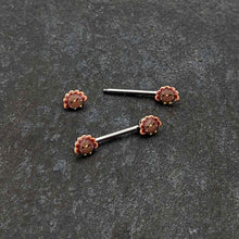 14G 9/16 Cute Colorful Turkeys Barbell Nipple Ring Set