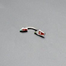 Sweet Pumpkin Frappe Autumn Double Mount Belly Ring