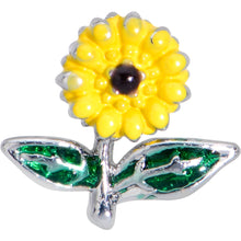 20G 1/4 Cheery Inlay Sunflower Nose Bone