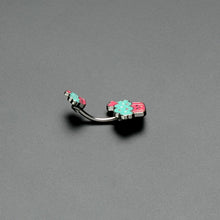 Sydney Belle Girlfriend Collection Sweet Happy Cupcake Pink Blue Double Mount Belly Ring