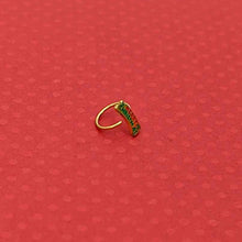 20G 5/16 Gold Tone Merry Christmas Inlaid Nose Hoop