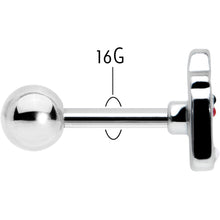 16G 1/4 Sweet Love Letter Valentine Cartilage Tragus Earring