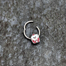 16G 3/8 Sweet Love Letter Valentine Hinged Segment Ring