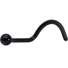 20G 1/4 Black ASTM F-136 Implant Grade Titanium Ball End Left Side Nose Screw