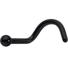 18G 1/4 Black ASTM F-136 Implant Grade Titanium Ball End Left Side Nose Screw