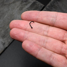 18G 1/4 Black ASTM F-136 Implant Grade Titanium Ball End Left Side Nose Screw