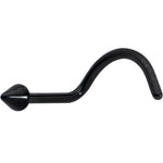 20G 1/4 Black ASTM F-136 Implant Grade Titanium Cone End Left Side Nose Screw