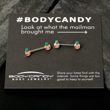 14G 9/16 Sweet Happy Leprechaun St Patricks Day Nipple Ring Set