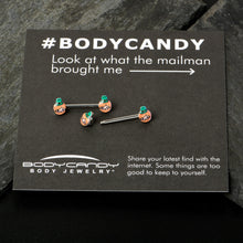 14G 9/16 Sweet Happy Leprechaun St Patricks Day Nipple Ring Set
