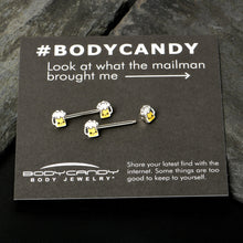 14G 9/16 Sweet Happy Beer St Patricks Barbell Nipple Ring Set