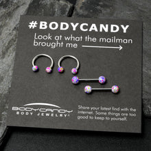 14G 9/16 1/2 Splatter Green Purple Barbell Horseshoe Nipple Ring Set of 4