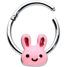 16G 3/8 Kawaii Cutie Easter Bunny Hinged Segment Ring