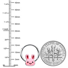 16G 3/8 Kawaii Cutie Easter Bunny Hinged Segment Ring