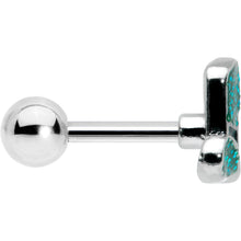 16G 1/4 Glitter Top Hat Shamrock Cartilage Tragus Earring