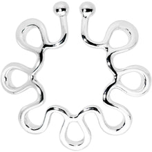 Trippy Flower Clip On Fake Nipple Ring Set