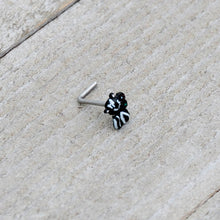 20G 7mm Funky Skunk L Shape Nose Ring
