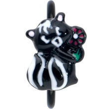 20G 5/16 Black Funky Skunk Nose Hoop