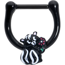 16G 5/16 Black Funky Skunk Cartilage Clicker