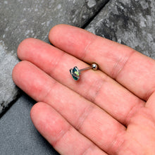 Glitter Top Hat Shamrock St Patricks Barbell Tongue Ring