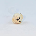 16G 5/16 Dog White Face PTFE Bioplast Labret Monroe Tragus