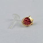 16G 5/16 Delicious Strawberry PTFE Bioplast Labret Monroe Tragus