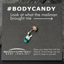 Easter Egg Bunny Double Mount Belly Ring