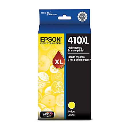 New, Pre-Owned - Epson 410XL Claria Premium High-Yield Yellow Ink Cartridge, T410XL420