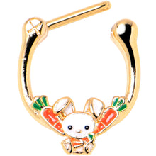 16G 5/16 Gold Tone Cutie Easter Bunny Cartilage Clicker