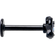16G 5/16 Aurora Gem Black Saturn Space Moon Labret Monroe Tragus