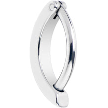 14G 3/8 316L Surgical Steel Smooth Style Hinged Hoop Belly Ring