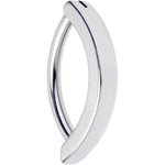 14G 1/2 316L Surgical Steel Smooth Style Hinged Hoop Belly Ring