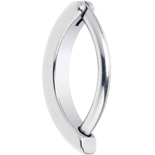 14G 1/2 316L Surgical Steel Smooth Style Hinged Hoop Belly Ring
