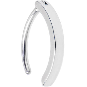 14G 9/16 316L Surgical Steel Smooth Style Hinged Hoop Belly Ring