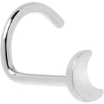 20G 1/4 ASTM F-136 Implant Grade Titanium Moon Threadless Left Side Nose Screw
