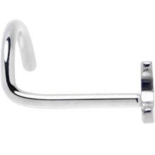 20G 1/4 ASTM F-136 Implant Grade Titanium Moon Threadless Left Side Nose Screw