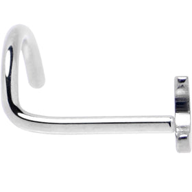 20G 1/4 ASTM F-136 Implant Grade Titanium Moon Threadless Left Side Nose Screw