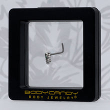 20G 1/4 Palm Tree Love Heart L Shape Nose Ring