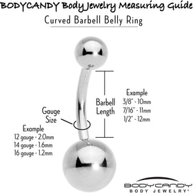 Patriotic Kissy Lips Belly Ring