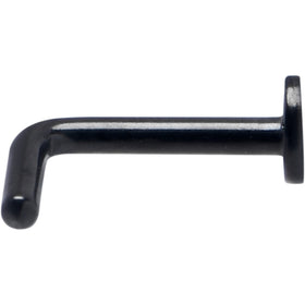 18G 1/4 Black ASTM F-136 Implant Grade Titanium Moon End L Shape Nose Ring