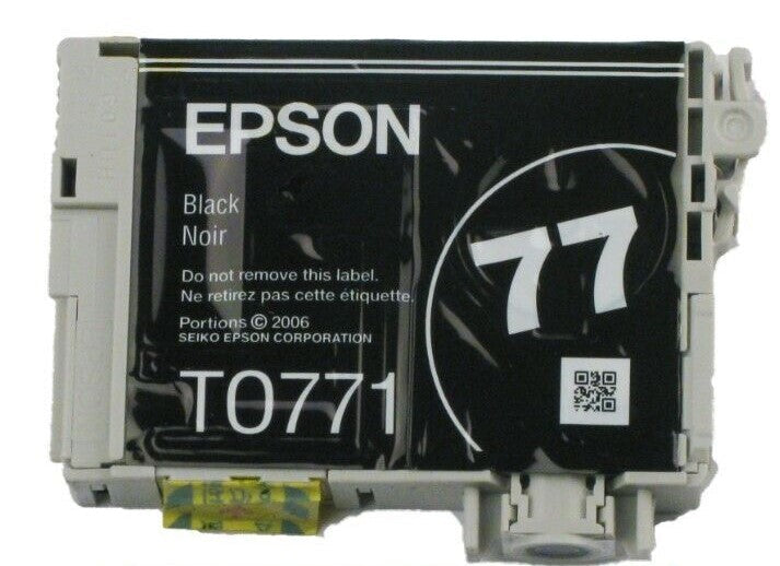 New, Pre-Owned - Epson 77 (T0771) Black Ink Cartridge