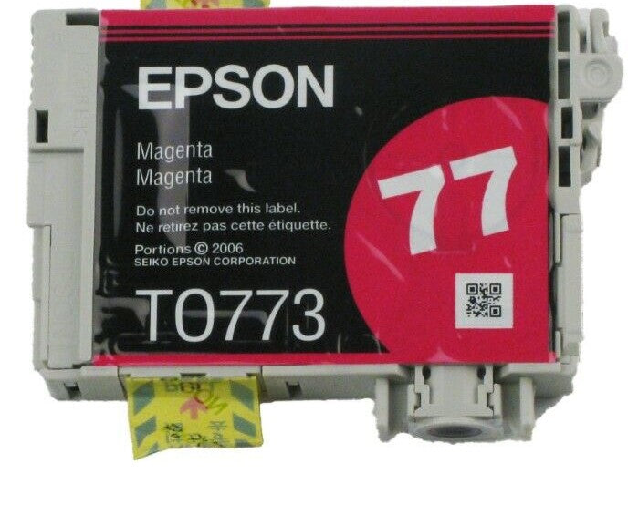 New, Pre-Owned - Epson 77 (T0773) Magenta Ink Cartridge