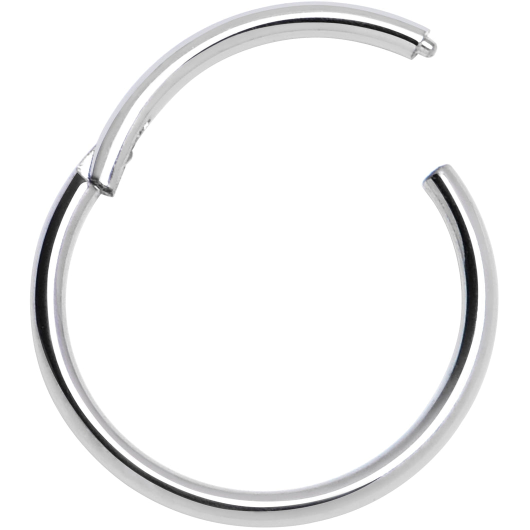 20G 9mm ASTM F-136 Titainum Percision Hinged Segment Hoop