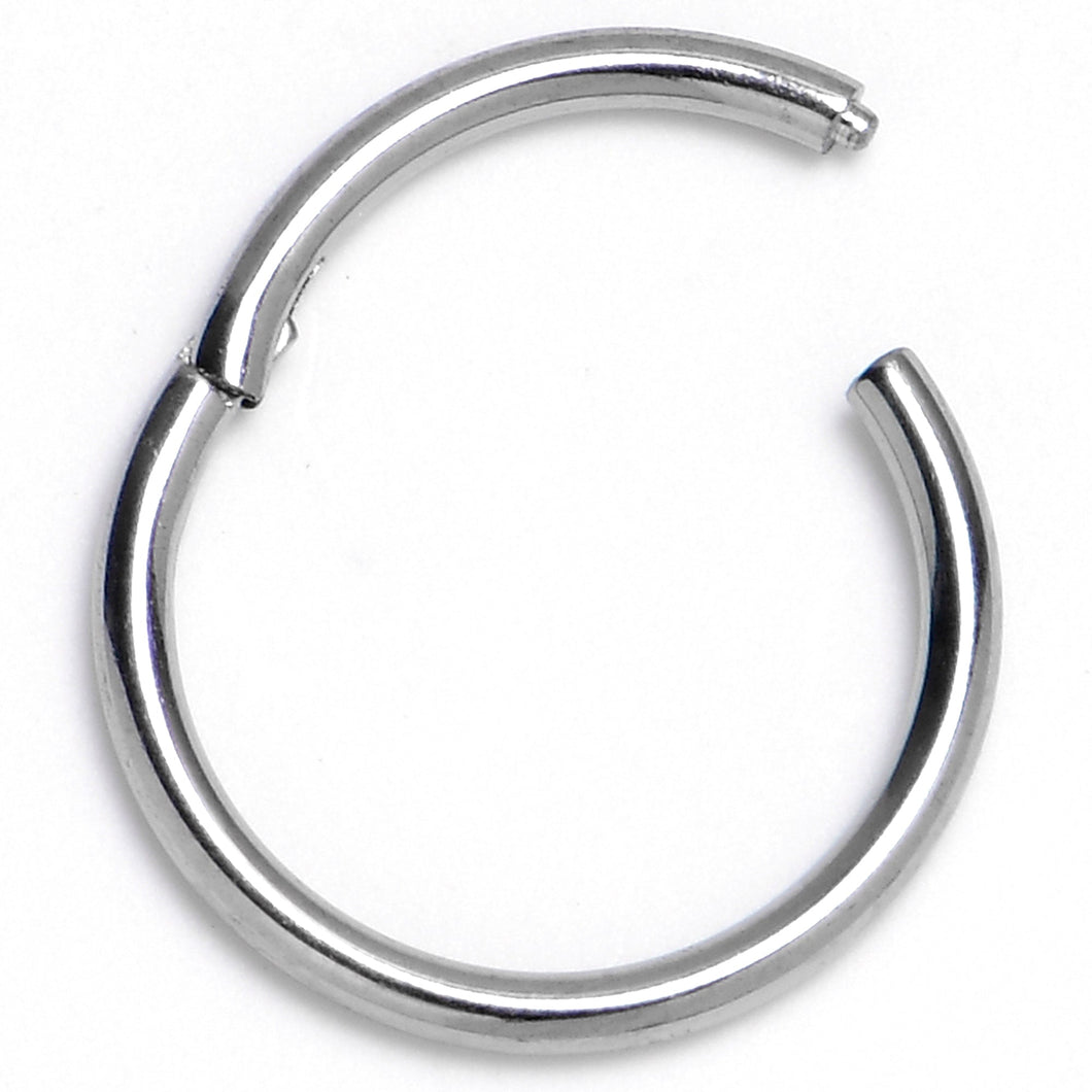 18G 9mm ASTM F-136 Titainum Precision Hinged Segment Hoop
