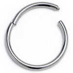 18G 3/8 ASTM F-136 Titainum Precision Hinged Segment Hoop