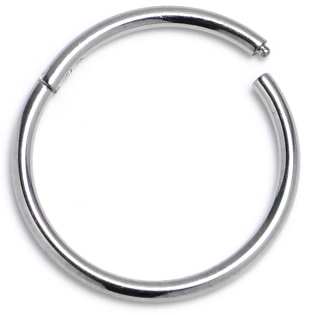 18G 7/16 ASTM F-136 Titainum Percision Hinged Segment Hoop