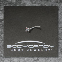 20G 7mm Patriotic Pinwheel L Shape Nose Ring